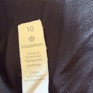lululemon athletica Black Leggings